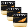 Defense Soap Citrus Bar – All Natural Tea Tree, Eucalyptus & Citrus Essential Oils – Post Workout Hygiene for Athletes, Sports & Active Lifestyles – Washes Away Sweat & Body Odor – 4.2 oz (Pack of 3)