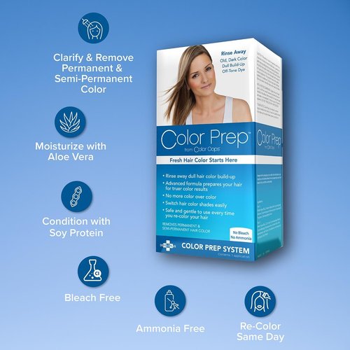 Color Oops Hair Dye Remover - Rinses Away Dull Colors & Mineral Buildup | Ammonia-Free, 1 Application
