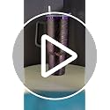 40 oz Skull Laser Engraved Tumbler with Handle & Lid - Purple Variation