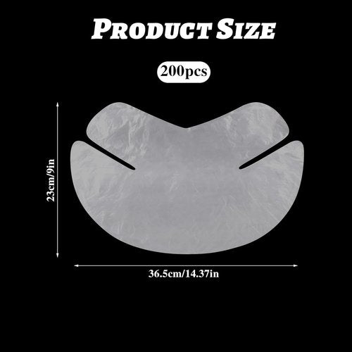 Skiennix Neck Wrinkle Mask - 200 Disposable Sheets for Moisture Locking & Skin Firming