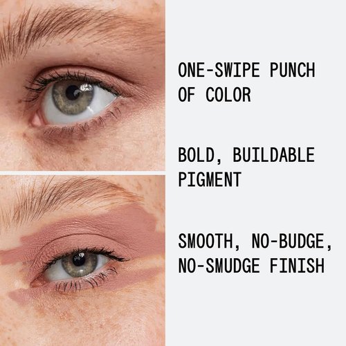 About-Face Matte Fluid Eye Paint - High-Pigment Liquid Eyeshadow, Long-Lasting, Vegan & Cruelty-Free | Soft Brown