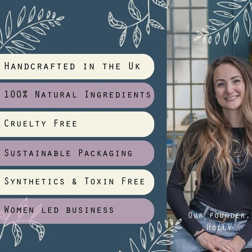 The Ilex Wood - Lip Balm Pack of 3 - Lemon Balm and Peppermint - All natural, coldsore prevention, cruelty free, plastic free, moisturising lip balm, handcrafted - 3 x 10ml (3 x 0.34 fl oz)