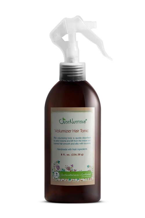 Just Nutritive Volumizer Hair Tonic - Instant Volume & Lift | Lightweight Root Lifter for All Hair Types | 8 Fl Oz