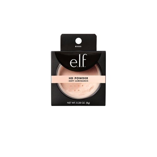e.l.f. High Definition Powder - Lightweight Loose Powder for Soft Focus Effect | 0.28 Oz, Soft Luminance
