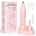 Setonia Ear and Nose Hair Trimmer for Men Women, Eyebrow and Facial Hair Trimmer with Powerful Motor and Dual-Edge Blades Rechargeable Painless 2 in 1 Metal Trimming Tool