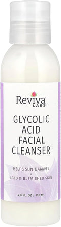 Reviva Glycolic Acid Cleanser - Exfoliating Cream for Radiant Skin | 4 oz.