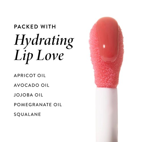 Laura Geller New York Lip Oil - Hydrating Squalane Gloss in Mauve Along - Fine Shine & Shimmer