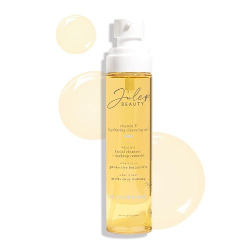 Julep Vitamin E Cleansing Oil - Hydrating Makeup Remover for Sensitive Skin | 3.38 Fl Oz - Rosehip & Olive Oil
