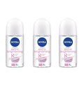 NIVEA Extra Brightening Flavor, Roll-On Deodorant, Alcohol-Free, 48HR Odor Protection, 50ml, 1.69oz, Pack of 3