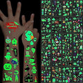 Glow in the Dark Halloween Temporary Tattoos for Kids & Adults 360pcs