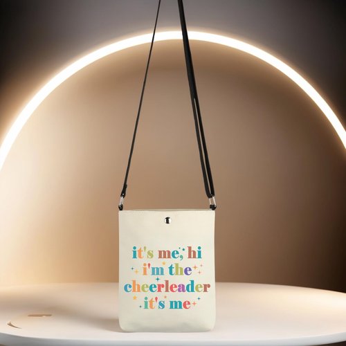Cheerleader Zipper Makeup Bag It's Me, Hi I'm The Cheerleader It's Me Bag Cheerleading Teammate Gift (cheerleader CR)