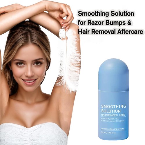 Ingrown Hair Roll On for Bikini Area, Legs & Underarms - Razor Bump Stopper & After Shave Repair Serum with Salicylic Acid -Improves Skin Texture- 50ml (1.69 fl oz) Treatment for Women