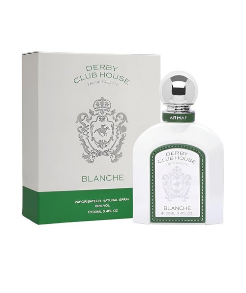 Armaf Derby Club House Blanche Eau de Toilette Spray - Fresh Scent for Men | 3.4 Ounce