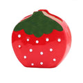 TANG SONG Ceramic Strawberry Make up Brush Holder Cosmetic Storage Box Pen and Pencil Holder Desktop Organizers (Red)