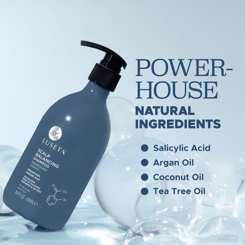 Luseta Scalp-Balancing Shampoo - Anti-Dandruff Formula with Salicylic Acid | pH-Balanced, 16.9 Fl Oz