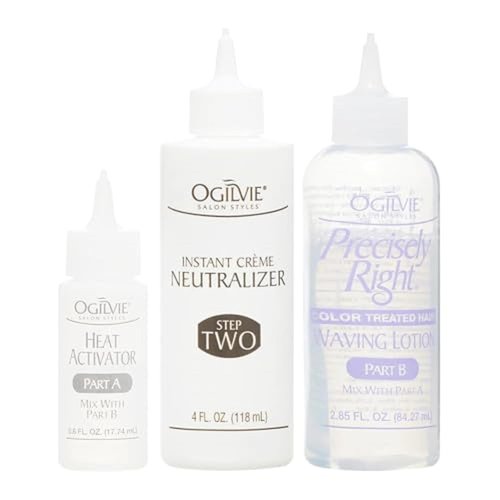 Ogilvie Salon Styles Professional Conditioning Perm Kit - Perfect for Color-Treated & Delicate Hair - 1 Application