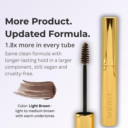 Merit Brow 1980 Volumizing Pomade - Light Brown, Neutral Brown