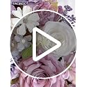 Purple Lavender Lilac Artificial Flower Set - Silk Roses, Dahlias & More