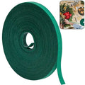 Green 50ft Christmas Garland Ties - Holiday Cable Straps for Decoration