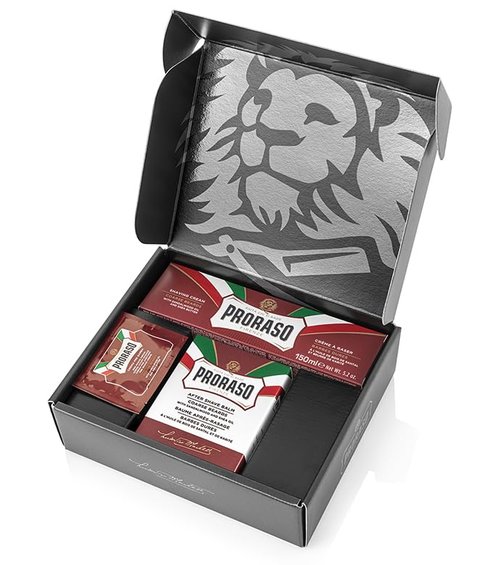 Proraso Shaving Kit - Nourishing Cream & After Shave Balm for Coarse Beards | Premium Italian Duo