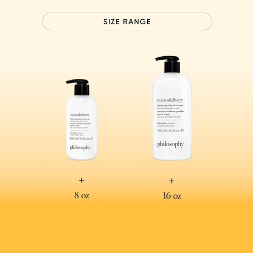 Philosophy Microdelivery Exfoliating Daily Facial Wash - Gentle Amino Acids & Fine Grain Desert Earth - Removes Impurities & Smooths Skin Texture