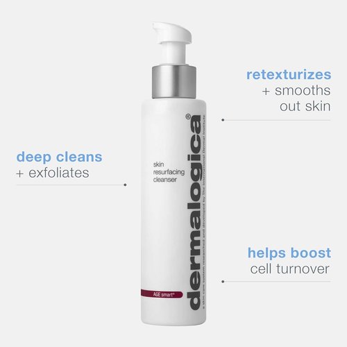 Dermalogica Skin Resurfacing Cleanser - Anti-Aging Exfoliating Face Wash with Lactic Acid - Smooth Skin