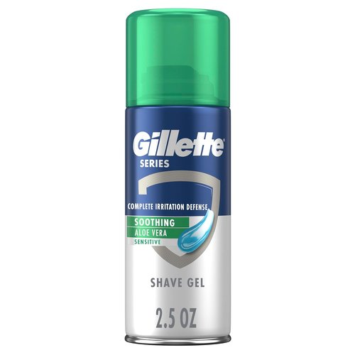 Gillette Series Soothing Shaving Gel - Protects Against Irritation with Aloe Vera | 2.5 oz for Sensitive Skin