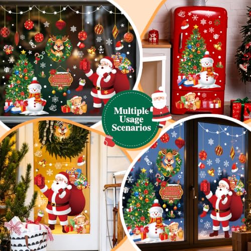 Extra Large Christmas Window Stickers Decals - A-Christmas Variation