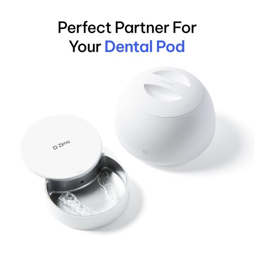 (NON-UV) Zima Case Air: Premium Retainer, Nightguard, Aligner Case. Metal Retainer Case with Vent Holes. Travel Essentials. Unique Sliding Lid. 20mm Depth. Case Partner For Dental Pod.