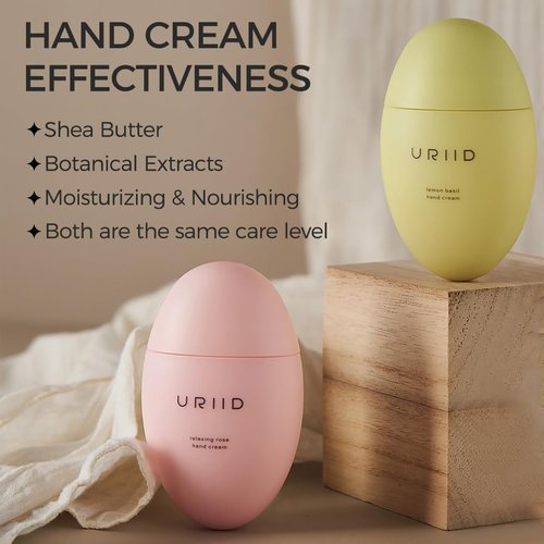 Skiennix 2-in-1 Hand Cream Set - Nourishing Lemon Basil & Relaxing Rose, 1.76 oz Each