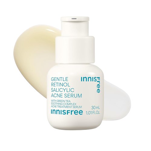 Innisfree Gentle Retinol Salicylic Acne Serum - Korean Face Treatment for Clear Skin & Blemish Control