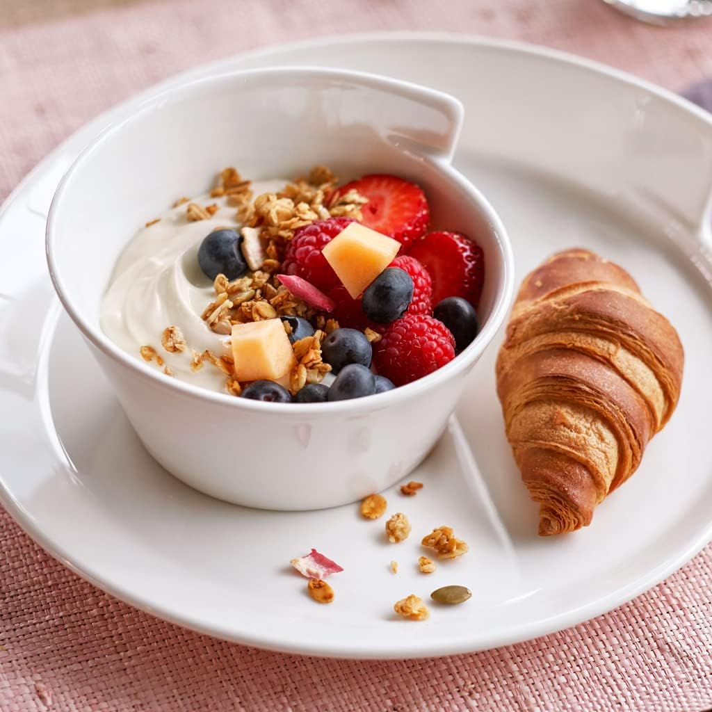 Villeroy & Boch New Wave Large Round Rice Bowl - 20.25 oz Premium Porcelain, Made in Germany, White
