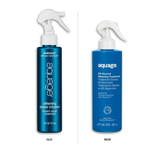 AQUAGE SeaExtend 60 Second Silkening Treatment - Restores Moisture for Silky Hair | 8 oz