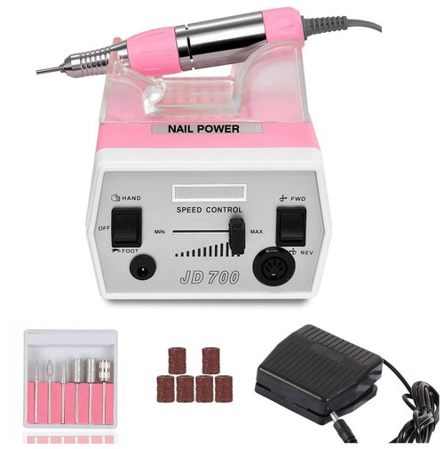 Véfaîî Upgraded Nail Drill Electric Nail File, JD700 Nail Drills for Acrylic Nails Professional 30000RPM Manicure Tools Acrylic Nail Drill for Nail Dip Kit Acrylic Powder Poly Nail Gel B-01