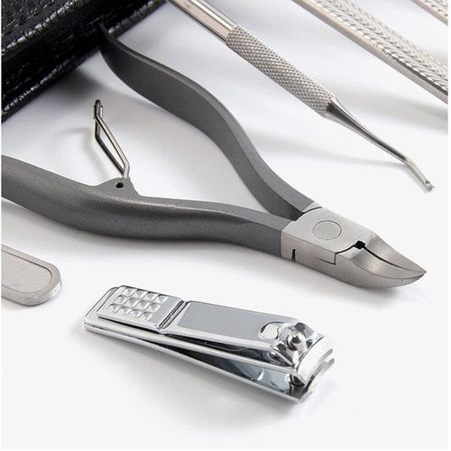 Nail Clipper,Heavy Duty Ingrown Podiatrist Toenail Tool Kit,Stainless Steel Long Handle Cosmetic Pedicure Set for Ingrown and Thick Nails for Callus 8Piece