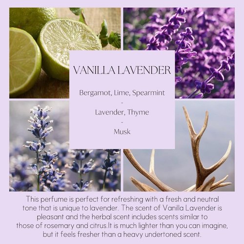 Rose Flower Reed Diffuser by 396 St. - Vanilla Lavender Scent | 200ml (6.7oz) Home Fragrance Decor