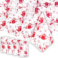 Halloween Horror Blood Splatter Tablecloth - Disposable Plastic Cover, 54x108 Inches