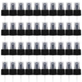 FERCAISH 40 Pcs Spray Bottle Tops, Replacement Pump Heads, Reusable Dispenser Caps, Fine Mist Sprayer, Cosmetic Spray Bottle (24 Caliber-Black)