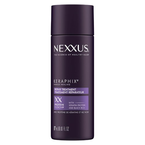 Nexxus Keraphix Damage Repair Pre-Wash Treatment Cream - Strengthens Damaged Hair with Keratin & Black Rice | 6 oz