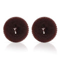 Skiennix Hair Donut Shaper - Extra Ring Style Bun Maker for Kids | 2PCS, 2.5 Inch, Brown