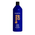 Matrix Brass Off Toning Blue Shampoo - Neutralizes Brassy Tones for Color-Treated Hair | 10.1 oz