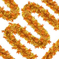 Gold Thanksgiving Tinsel Garland 66Ft Glitter Maple Leaf Decor for Autumn & Holiday Parties