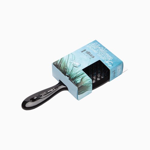 Ibiza Hair AirWave Shower Brush (Black) | For Shower or Pool | Effortlessly Glides Through Any Hair | Adults or Kids | Anti Static | Light Weight & Heat Resistant