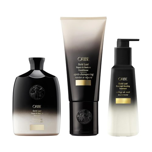 Oribe Gold Lust Restorative Night Creme | Nourishing Shampoo & Conditioner Set