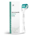 Derma Roller Microneedle, Titanium 192 Micro Needle Dermal Roller Face Beard Home Use (Crystal Blue)