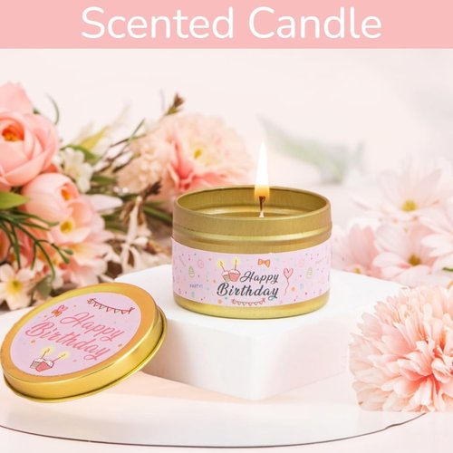 Birthday Gifts for Women,Happy Birthday Gifts Basket for Women Self Care Set Bath Relaxing Gift Birthday Presents Unique Female Idea Box for Mom Sister Wife Pink Theme with Mug,Cozy Socks,Bath Bomb