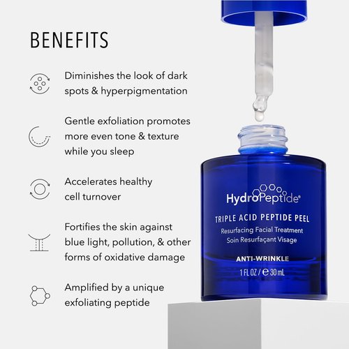 Hydropeptide Triple Acid Peptide Peel - Resurfacing Exfoliation Treatment, 1 Ounce