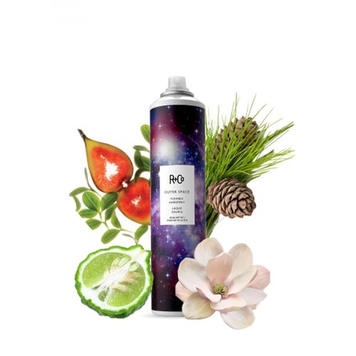 R+Co OUTER SPACE Flexible Hairspray - Light Hold, Long-Lasting Shine & Flexibility for All Hair Types