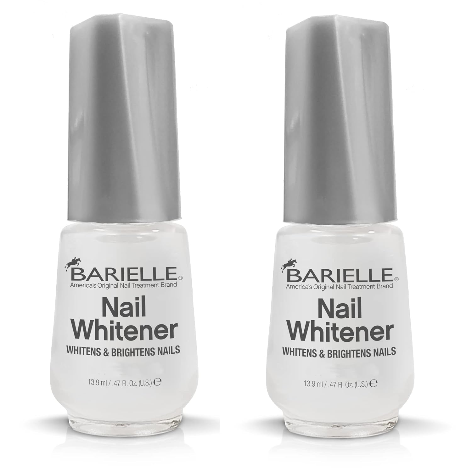 Barielle Nail Whitener - Brightening Treatment for Yellow & Dull Nails | 0.47 oz (Pack of 2)