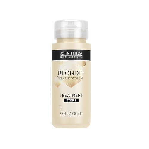 John Frieda Blonde+ Hair Repair Pre-Shampoo Treatment - Revitalize Damaged Hair, 3.3 Oz